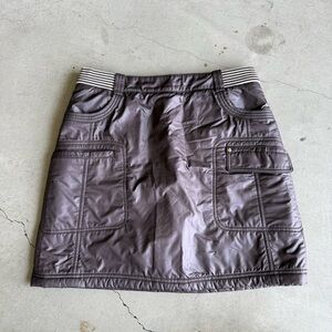 JDX / Women’s Quilted Winter Golf Skirt / Brown